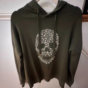 Never worn, super soft, skull hoodie -- NWT